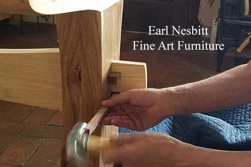 pegging through tenon on base of custom table pegging through tenon on base of custom table